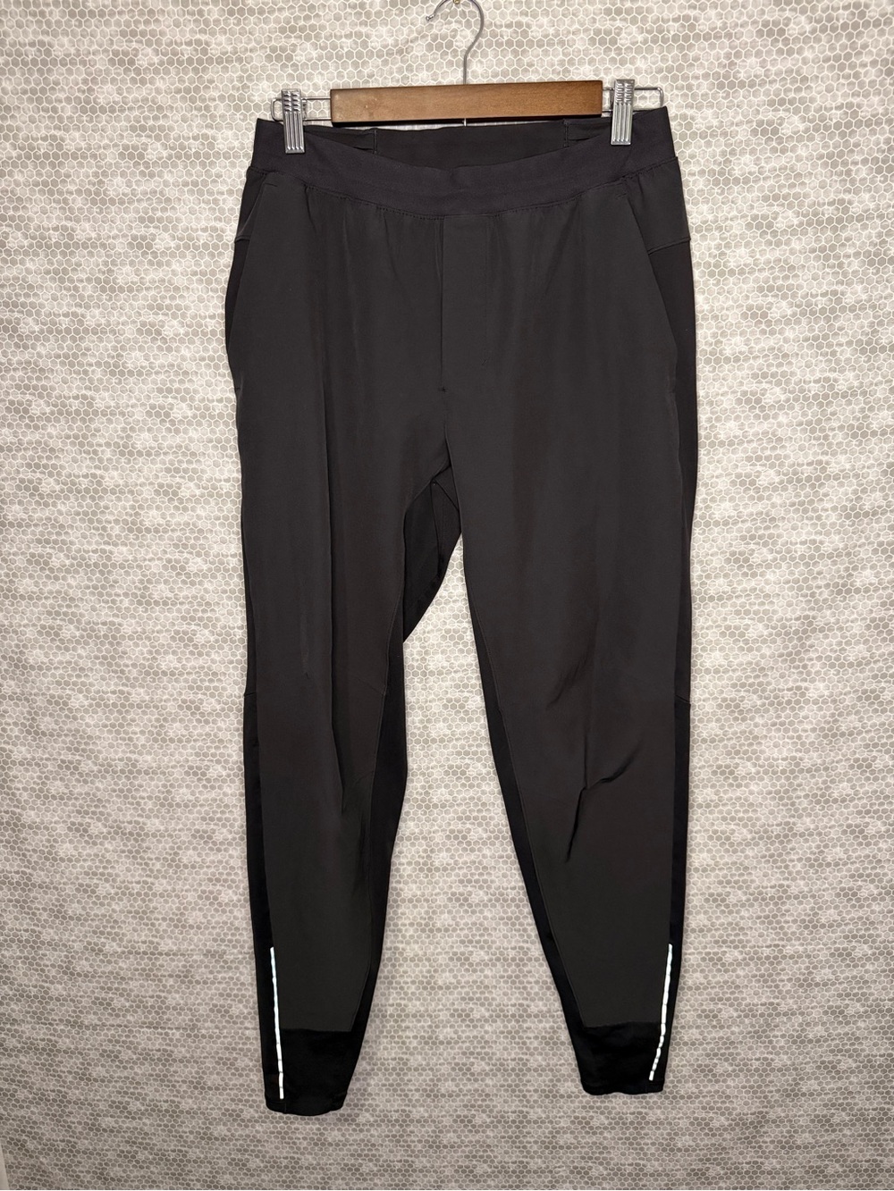 lululemon athletica Black Reflective-Trim Jogger Pants